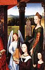 The Donne Triptych [detail 4, central panel] by Hans Memling